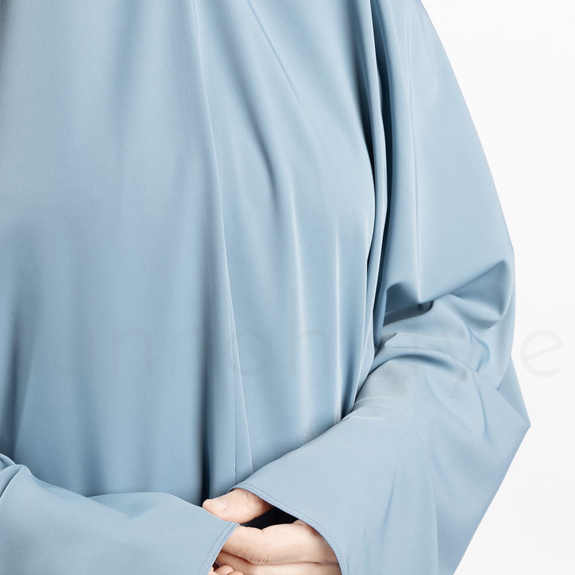 Sunnah Style Essentials Tie-Back Khimar Knee Length Powder